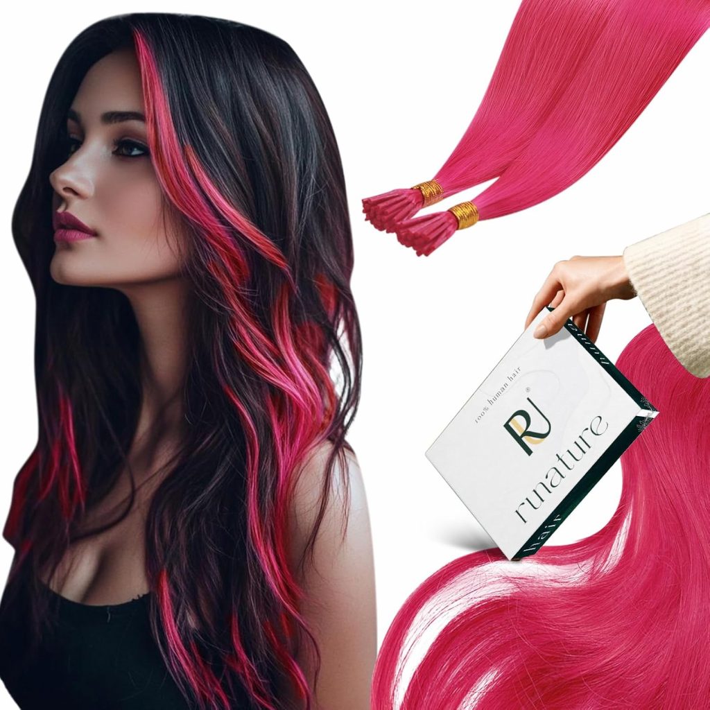 I tip hot pink hair extensions